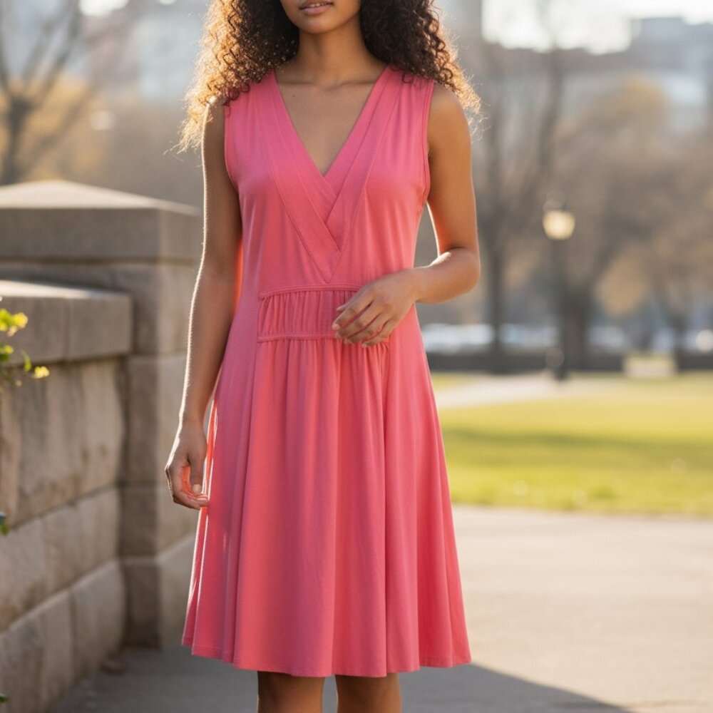 Athleta Women's SANTIAGO DRESS Coral Sleeveless Medium